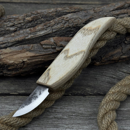 Hand-Forged Carving Knife, 4.5 cm (1.77 inches) - Norfolk Wood Shop