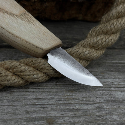 Hand-Forged Carving Knife, 4.5 cm (1.77 inches) - Norfolk Wood Shop