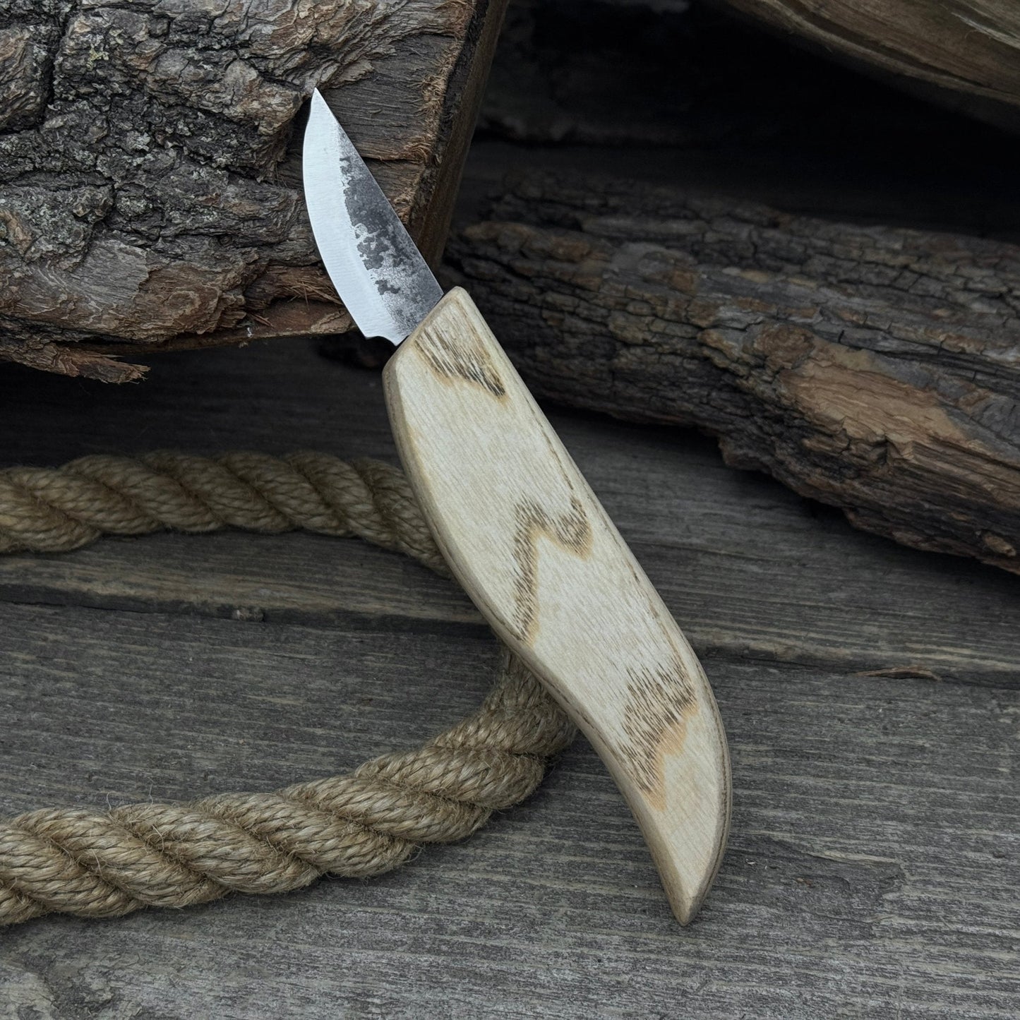 Hand-Forged Carving Knife, 4.5 cm (1.77 inches) - Norfolk Wood Shop