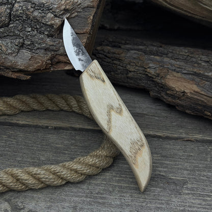 Hand-Forged Carving Knife, 4.5 cm (1.77 inches) - Norfolk Wood Shop