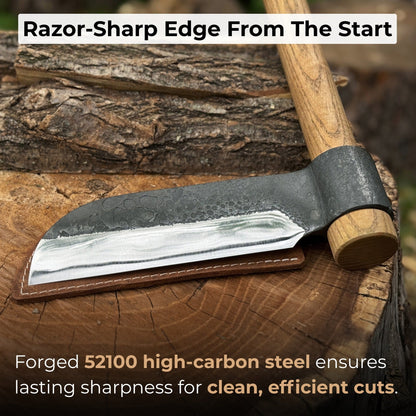 Hand-Forged Splitting Froe, Blade - 15.5 cm (6.1 inches) - Norfolk Wood Shop
