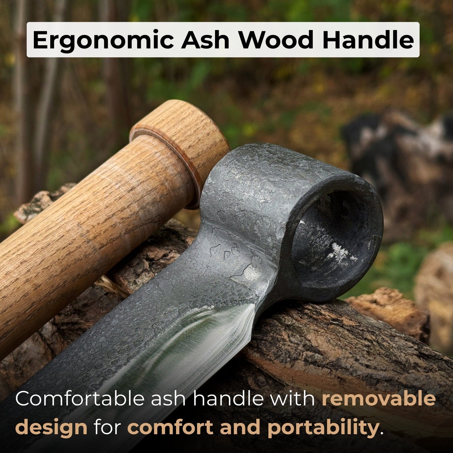 Hand-Forged Splitting Froe, Blade - 15.5 cm (6.1 inches) - Norfolk Wood Shop