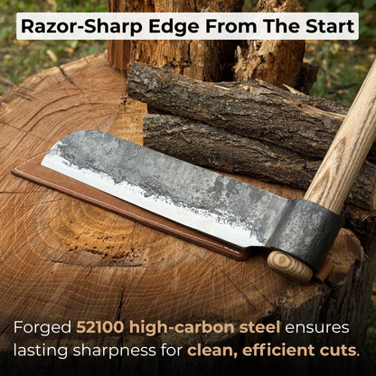 Hand-Forged Splitting Froe, Blade - 25.5 cm (10 inches) - Norfolk Wood Shop