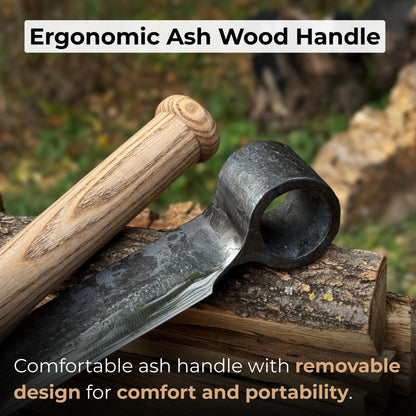 Hand-Forged Splitting Froe, Blade - 25.5 cm (10 inches) - Norfolk Wood Shop