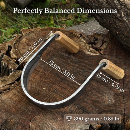 Inshave (Half-Rounded Drawknife), 13 cm (5.1 inches)