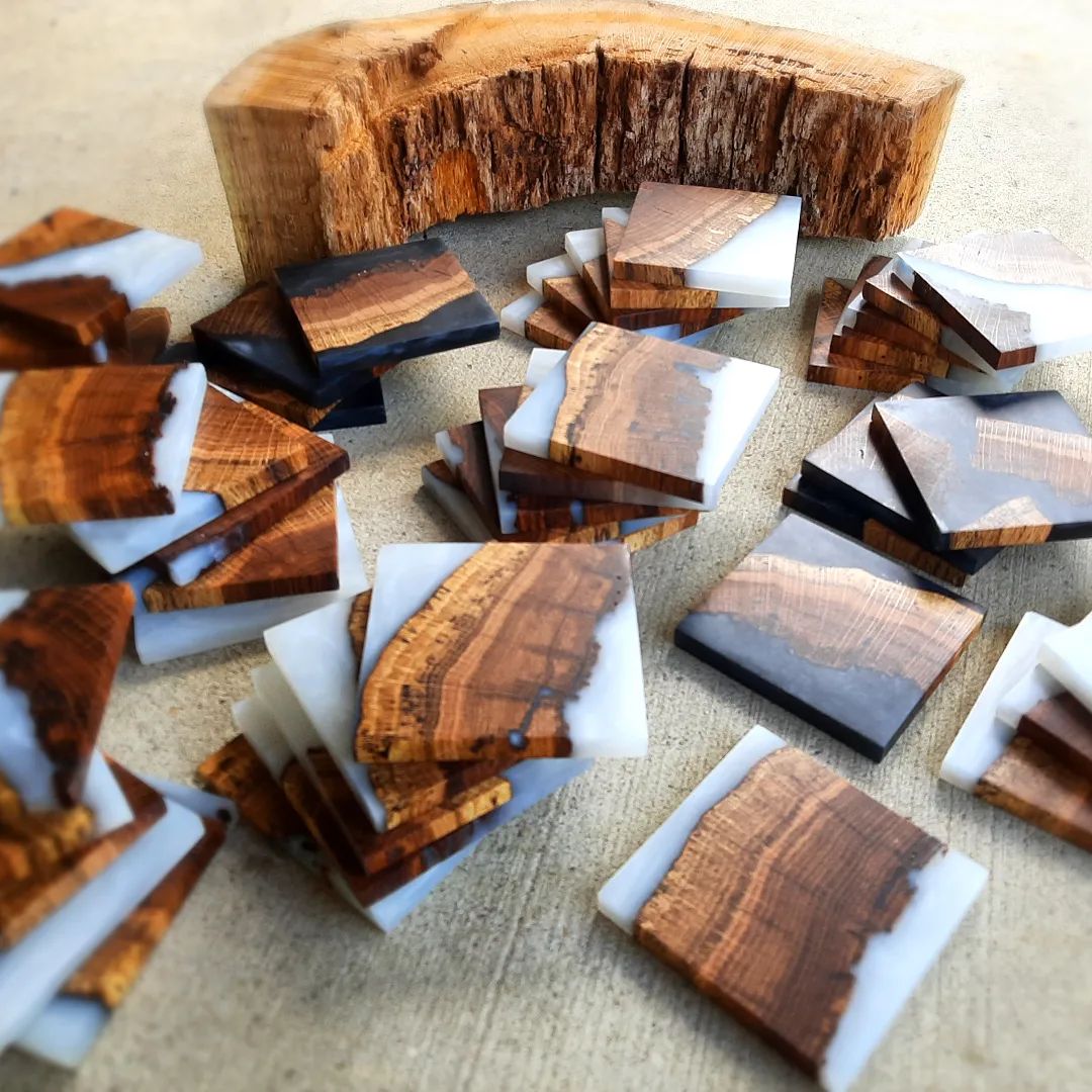 Epoxy coasters with FlowCast resin