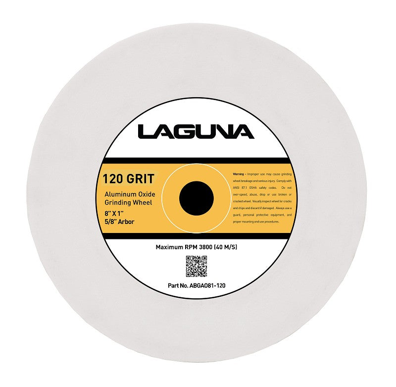 Laguna 120 Grit Aluminum Oxide Grinding Wheel - Norfolk Wood Shop