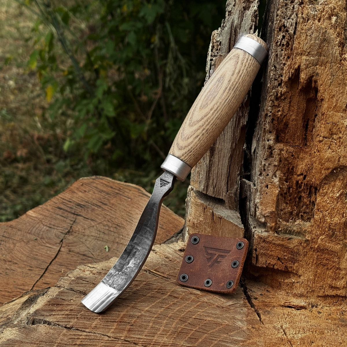 Long Bent (Curved) Gouge, 10-45 mm / 0.4-1.8 in