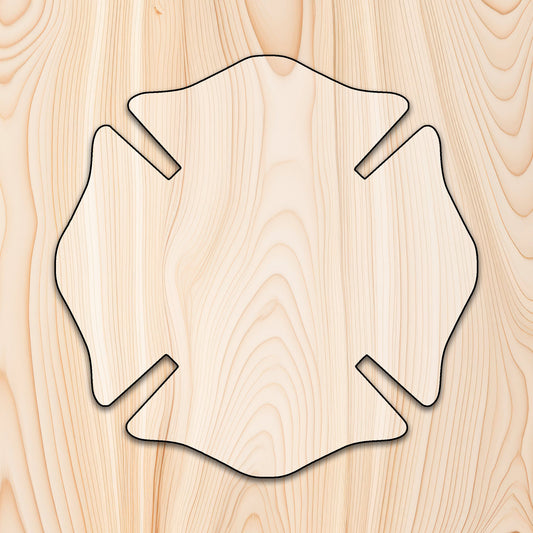Maltese Cross Plaque Acrylic Router Template