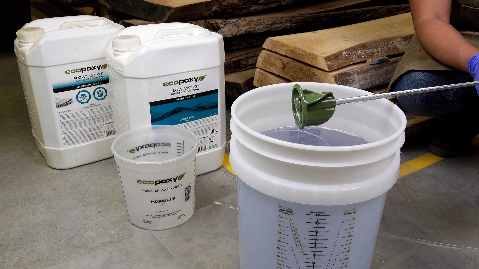 epoxy mixer mixing resin