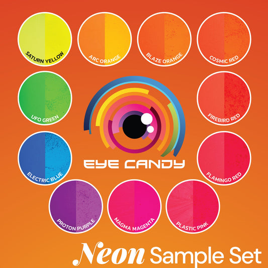11 Color Neon Pigment Powder Variety Pack Set