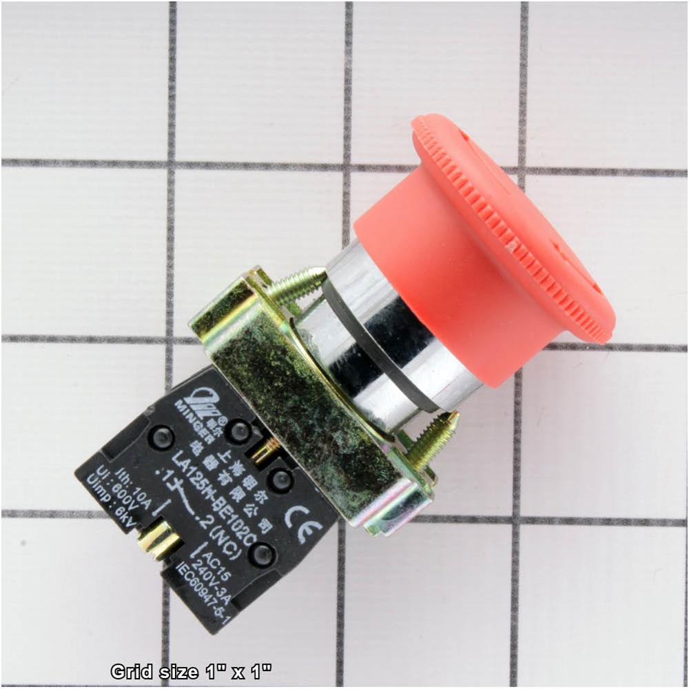 E-STOP BUTTON MINGER LA125H-BE102C