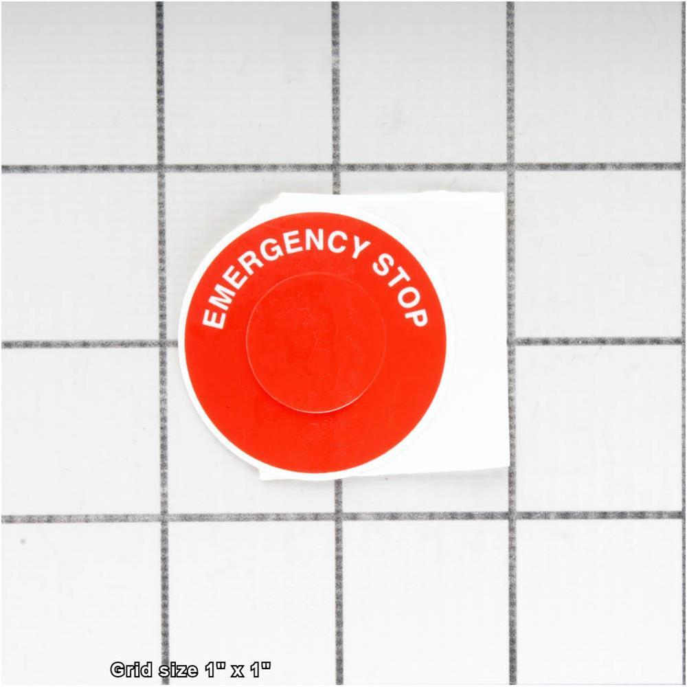 EMERGENCY STOP LABEL