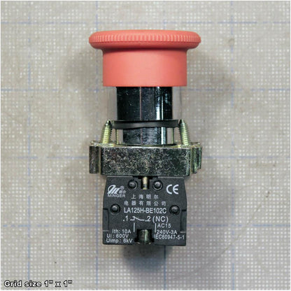 E-STOP BUTTON MINGER LA125HBE101C