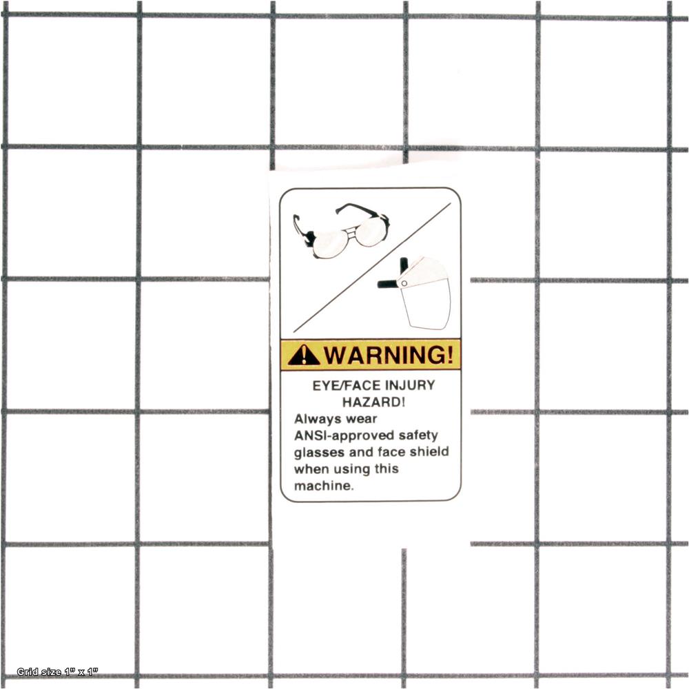 SAFETY GLASSES LABEL