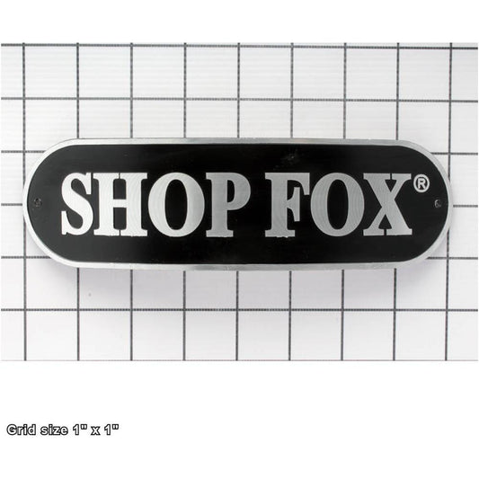 CURVED SHOP FOX NAME PLATE