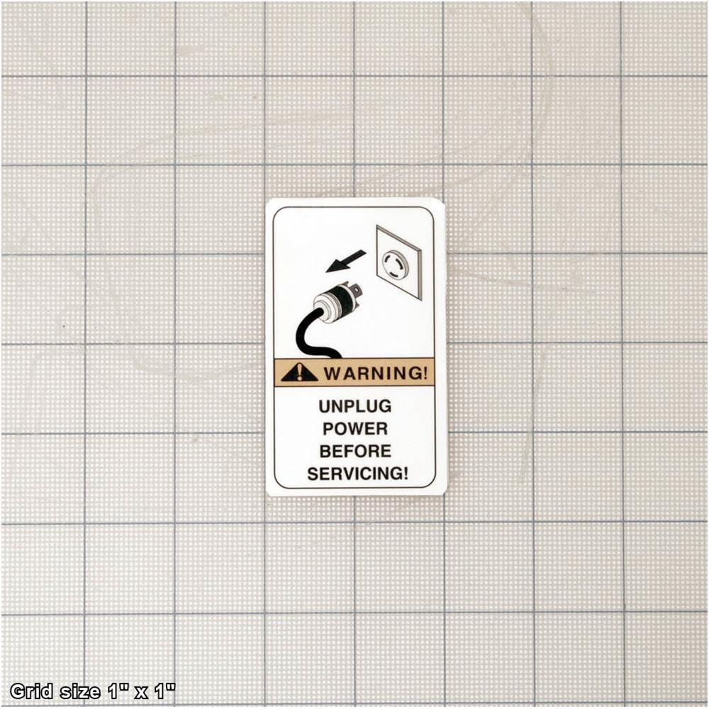 UNPLUG SANDER LABEL