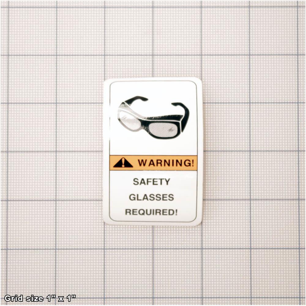 SAFETY GLASSES LABEL
