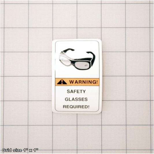 SAFETY GLASSES LABEL