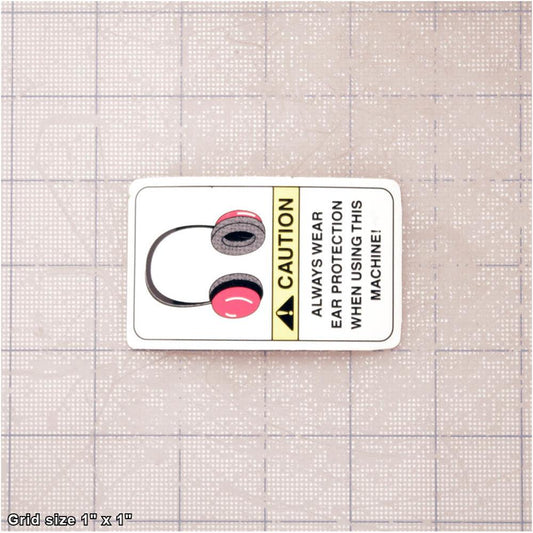 EAR PROTECTION LABEL