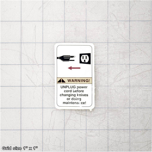UNPLUG JOINTER LABEL