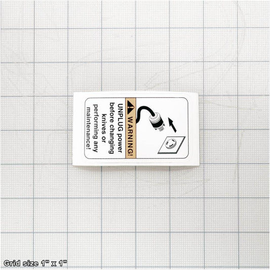 UNPLUG POWER LABEL