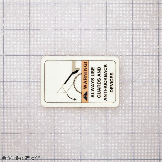 BLADE GUARD LABEL