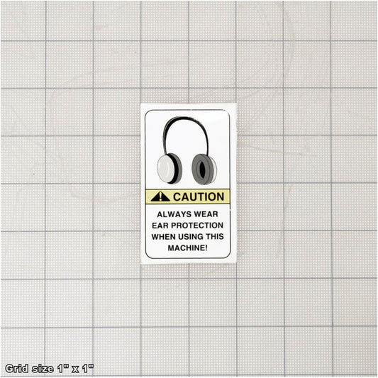 EAR PROTECTION LABEL