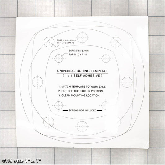 MOUNTING TEMPLATE STICKER