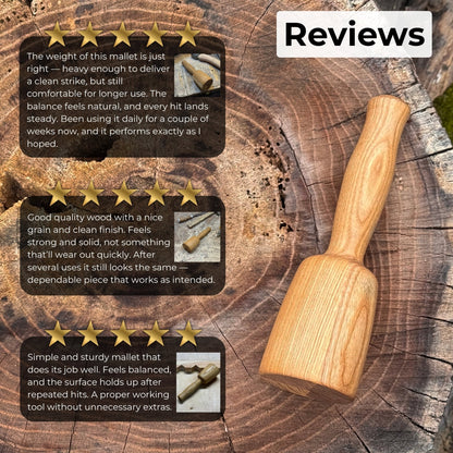 Quiet 7 oz. Wooden Mallet (Mallet Tool)