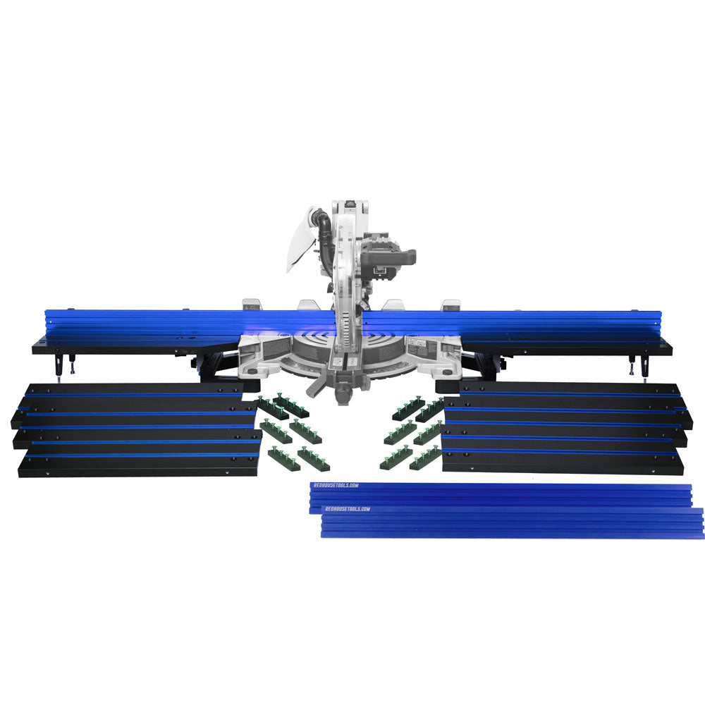 EZ-Wings™ BIG ASS UNIT 16' Miter Saw Station - Norfolk Wood Shop