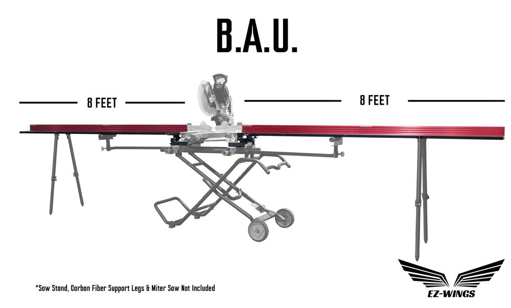 EZ-Wings™ BIG ASS UNIT 16' Miter Saw Station - Norfolk Wood Shop