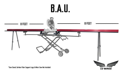 EZ-Wings™ BIG ASS UNIT 16' Miter Saw Station - Norfolk Wood Shop
