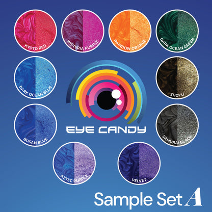 10 Color Pigment Powder Variety Pack Set A