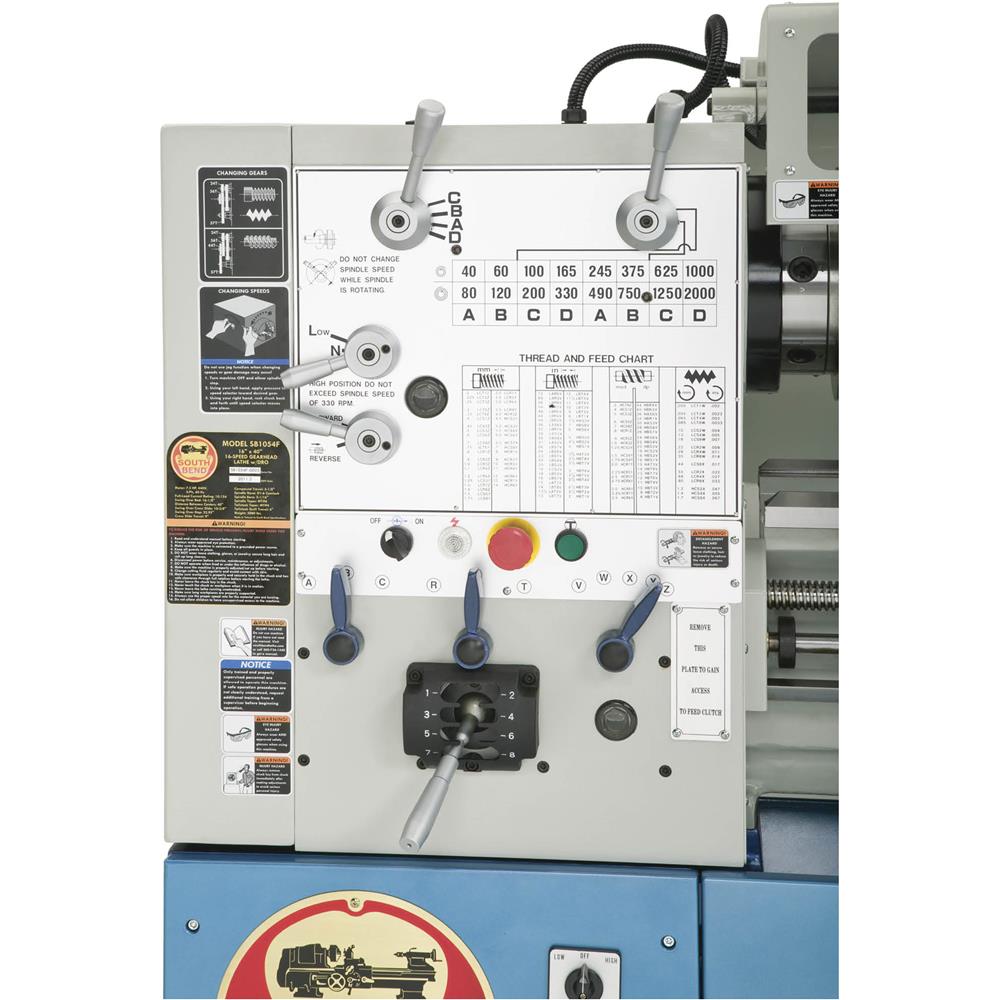 16" x 60" Gearhead Lathe with DRO