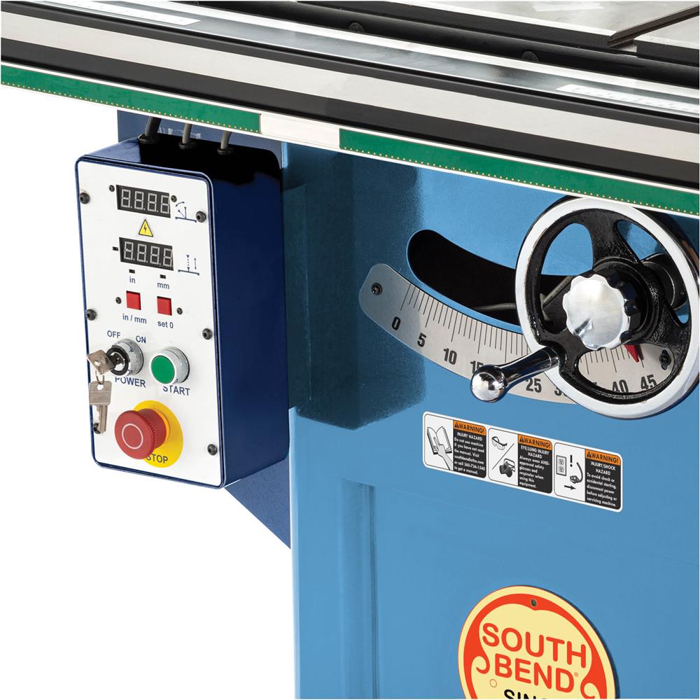 10" 3 HP 220V Table Saw With Extension Rails