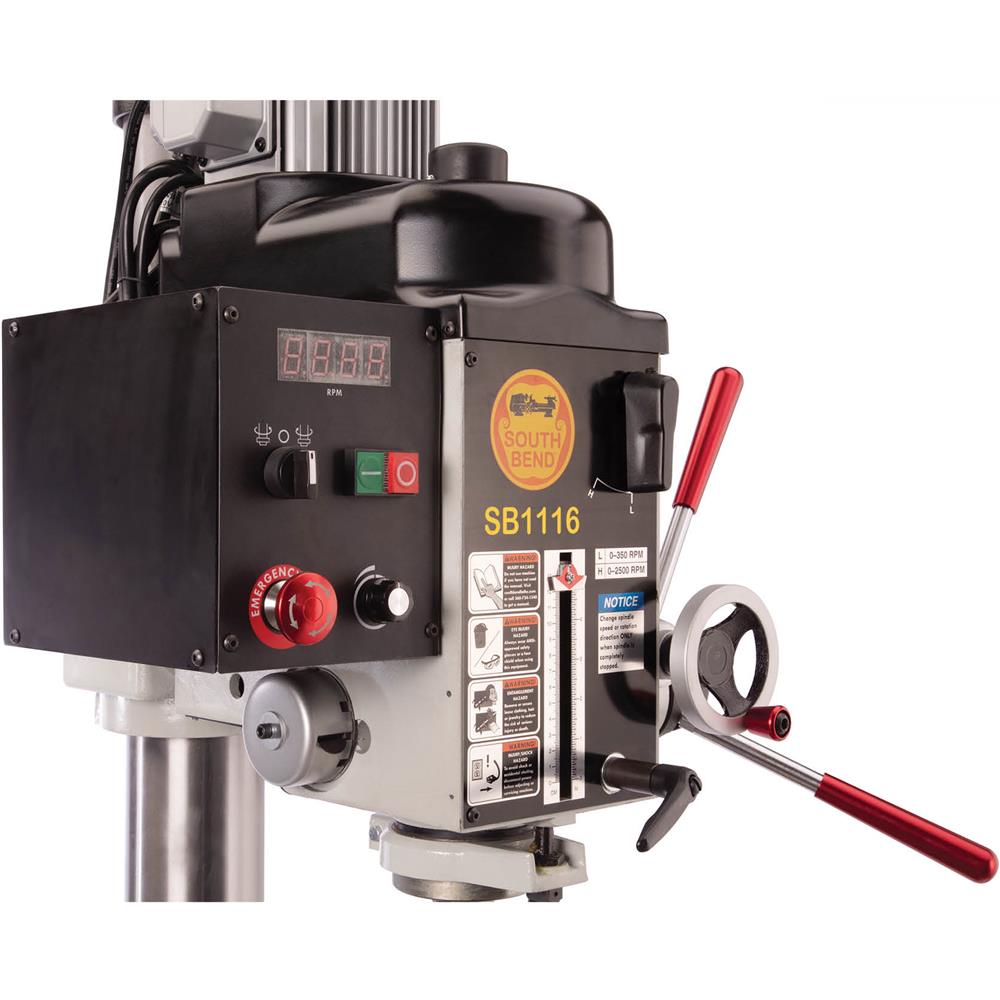 21" Variable-Speed Gearhead Drill Press With Cross-Slide Table