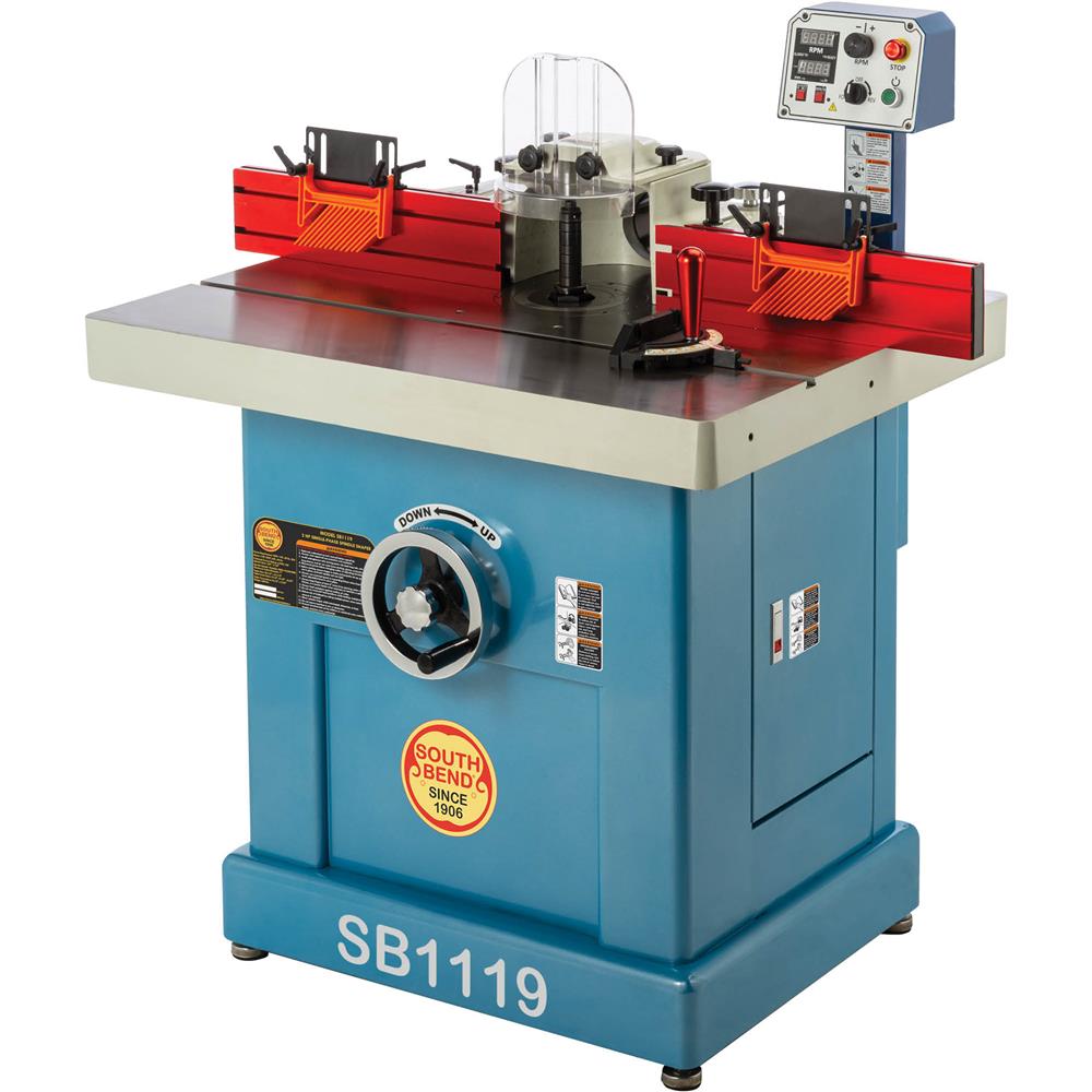 3 HP Single-Phase Variable-Speed Spindle Shaper