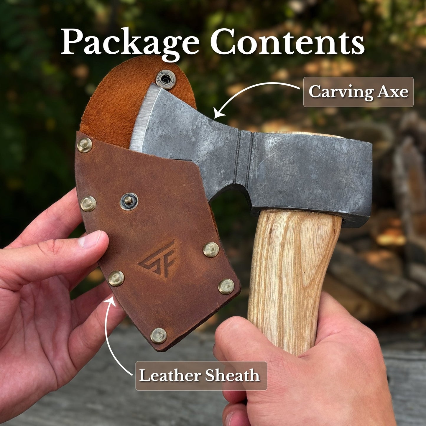 Small Carving Axe, 0.65 kg (1.43 lb)