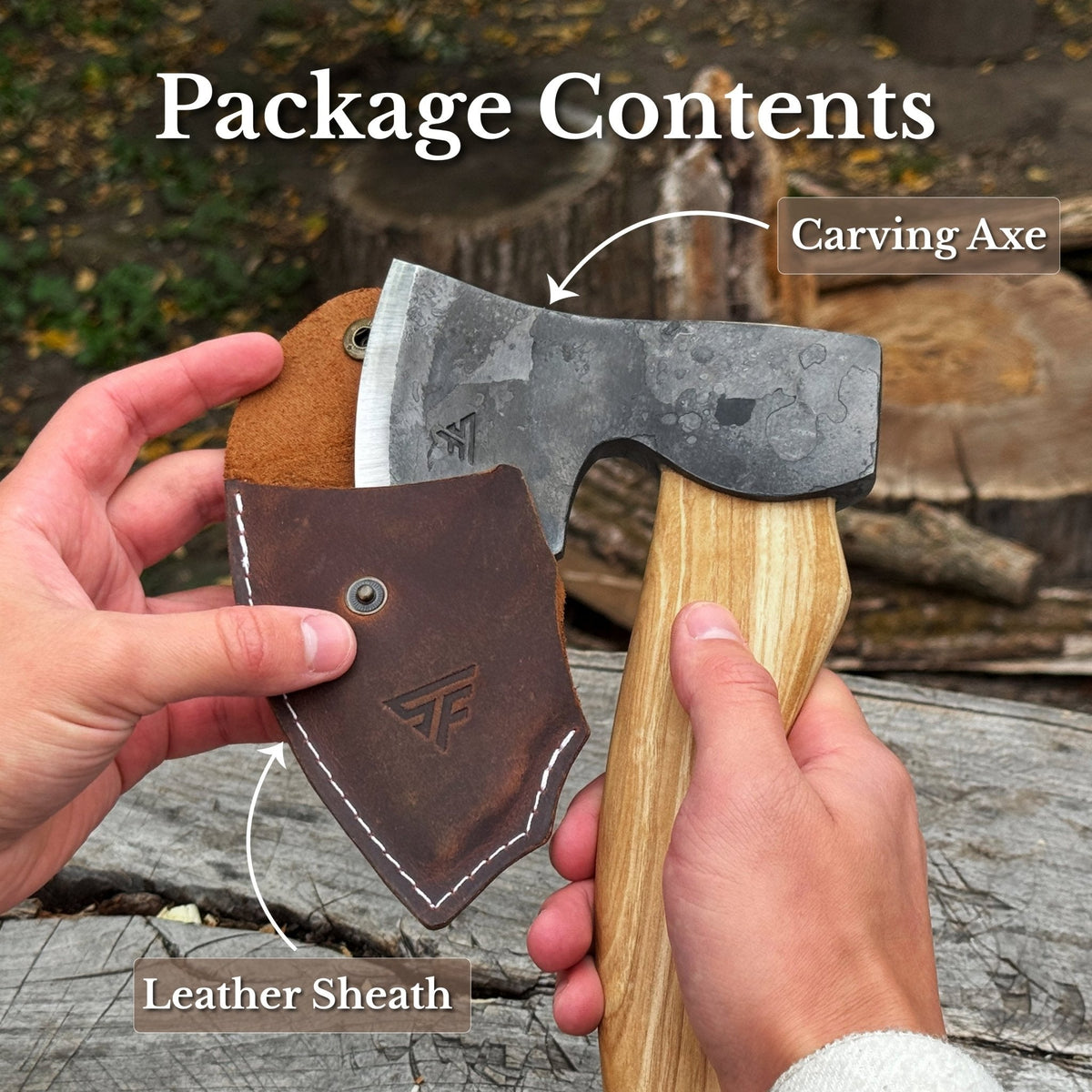 Small Carving Axe, 0.66 kg (1.46 lb)