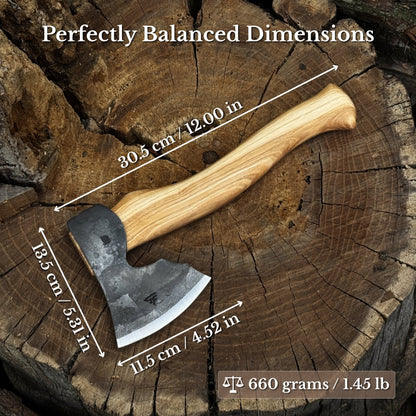Small Carving Axe, 0.66 kg (1.46 lb)