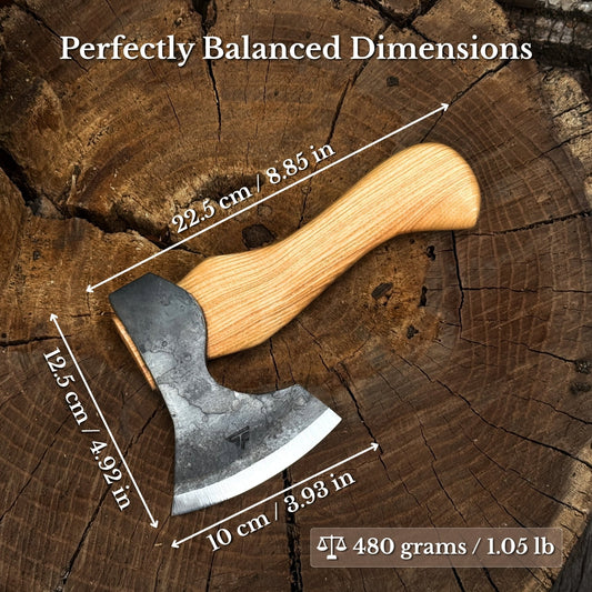 Small Carving Axe with Belt Loop, 0.47 kg (1 lb)