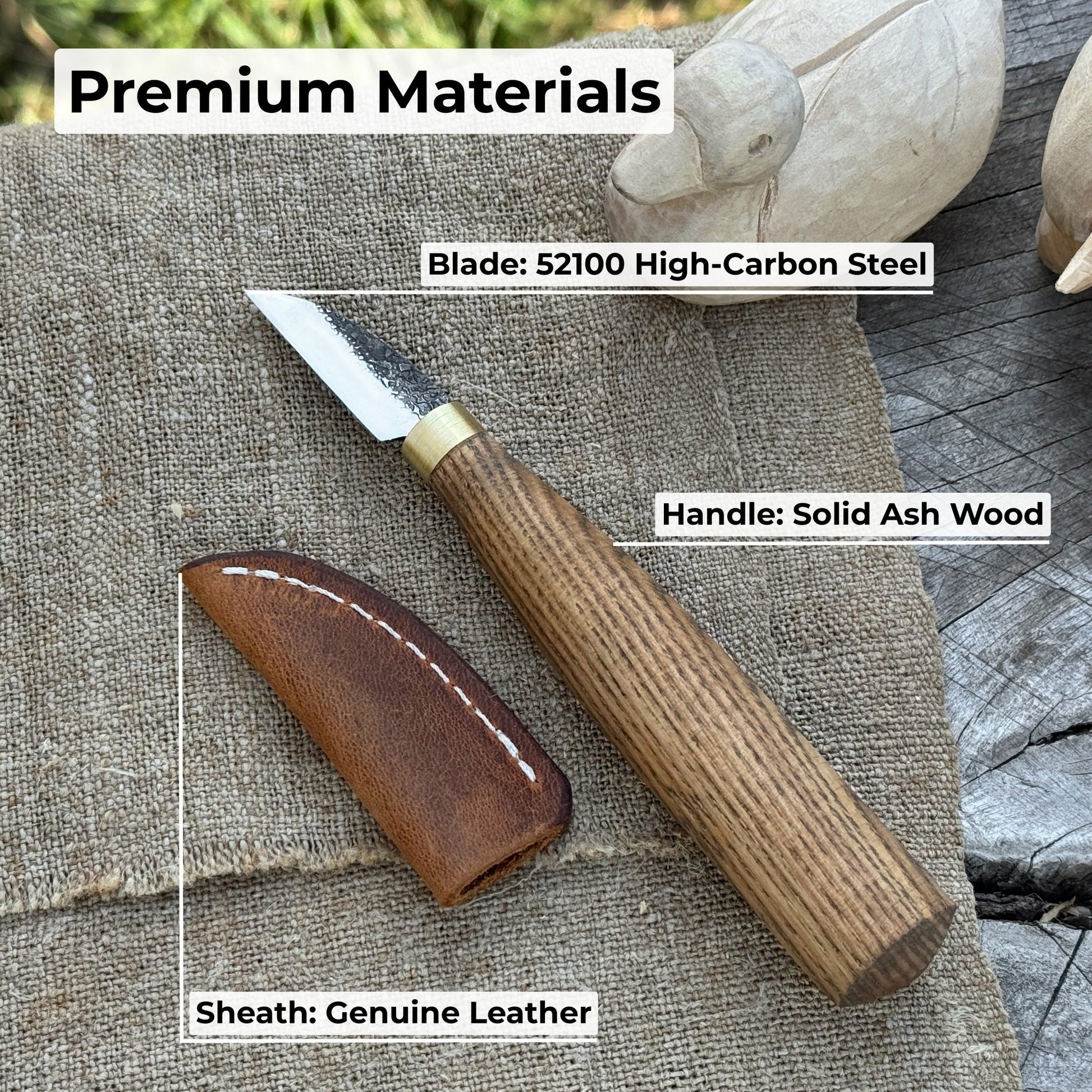 Small Chip Carving Knife, 3.5 cm (1.38 inches) - Norfolk Wood Shop
