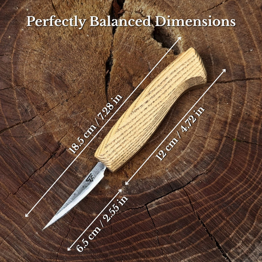 Small Sloyd Carving Knife, Blade 6.5 cm (2.56 inches)