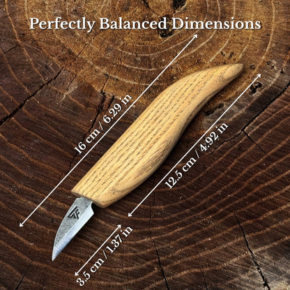 Small Whittling Carving Knife, 3.5 cm (1.38 inches)