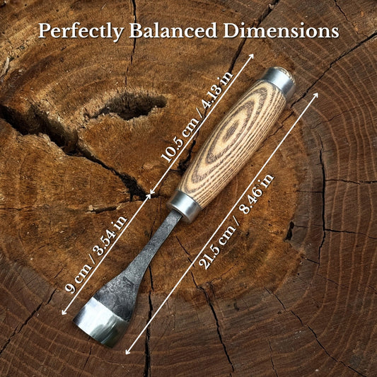 Spoon Bent Gouge, 20 - 45 mm (0.8 - 1.8 inches)