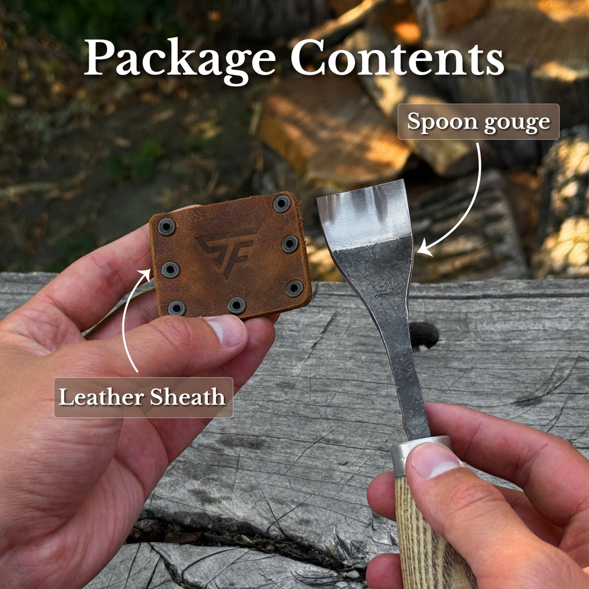 Spoon Bent Gouge, 20 - 45 mm (0.8 - 1.8 inches)