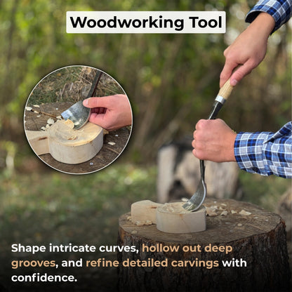 Spoon Bent Gouge, 50 - 70 mm (2 - 2.8 inches)
