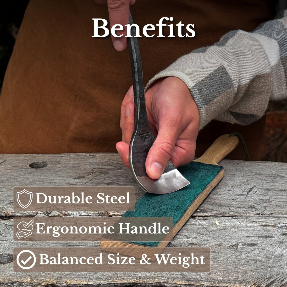 Spoon (Short) Bent Gouge, 50 mm / 2 in