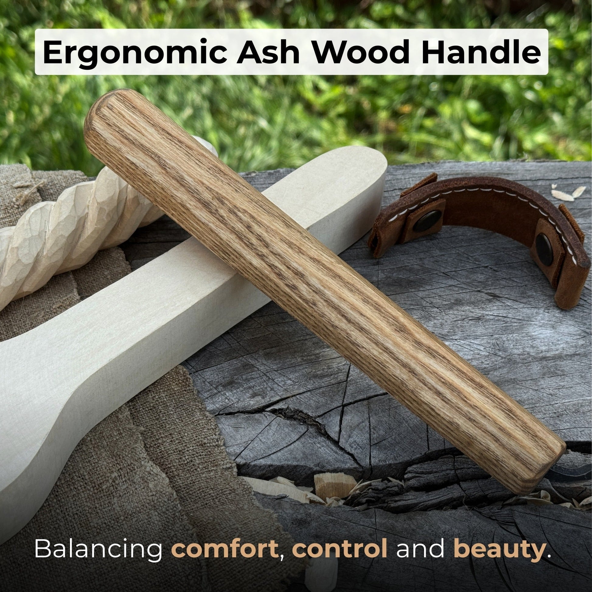 Spoon Carving Hook Knife – Large Radius Curve 5.5 cm (2.17 inches) - Norfolk Wood Shop